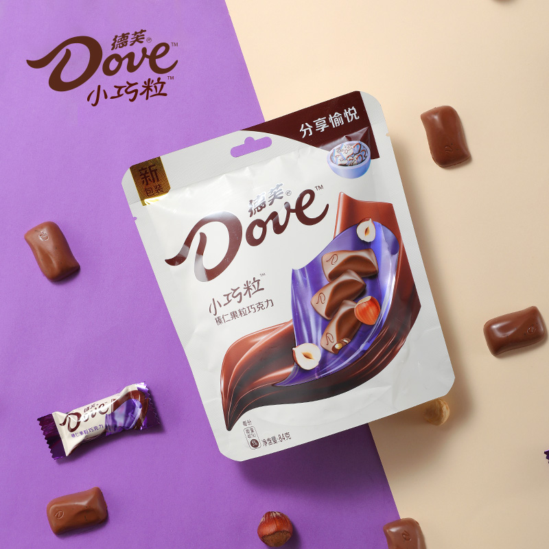 德芙(DOVE)巧克力84g袋装多种口味丝滑牛奶巧克力高清大图