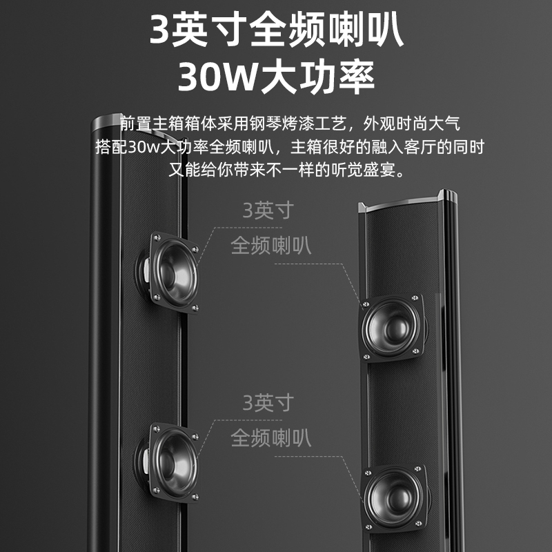 先科(SAST)A16套装家庭影院5.1声道立柱影院家庭KTV套装 客厅电视音响 卡拉OK音箱 家用音响高清大图