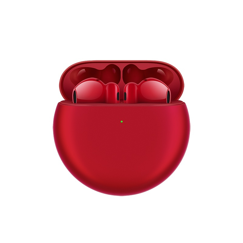 华为/HUAWEI FreeBuds 4E 有线充版 蜜语红 真无线蓝牙运动耳机 半入耳式 主动降噪舒适佩戴高解析音质