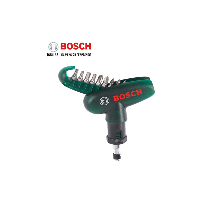 博世(Bosch) 绿色钻头套装 10支 螺丝批头套装(“易得手”) 货期5-10天