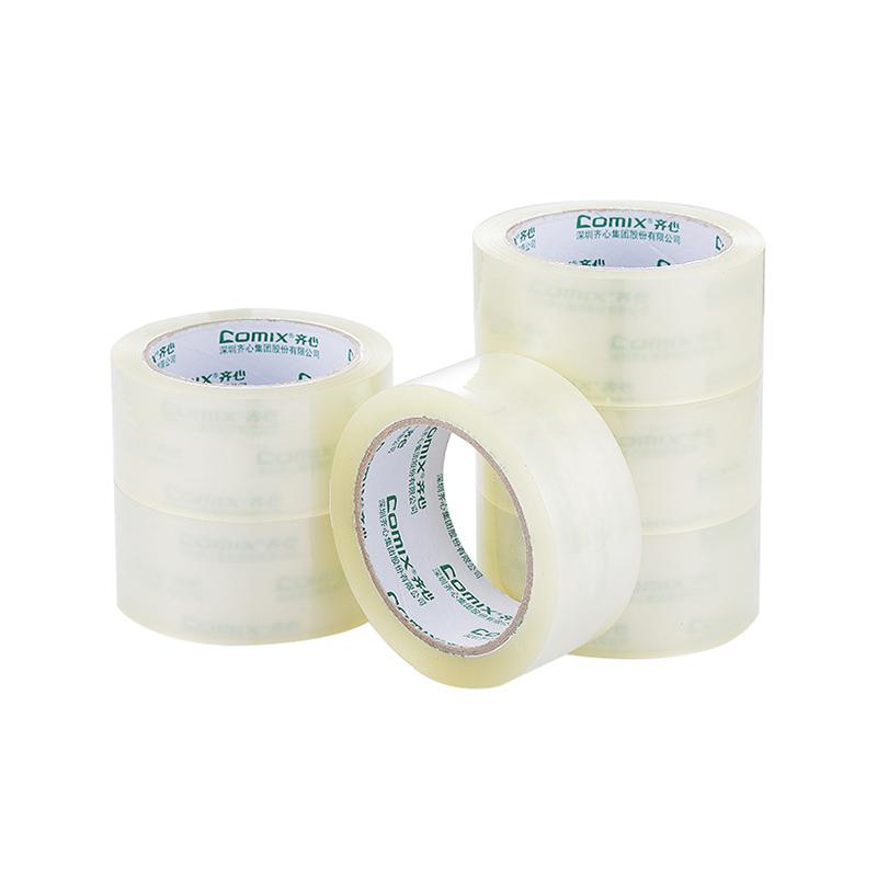 齐心 JP4508-6 封箱胶带45mm*80y*45um(6卷/筒) 透明 1筒装高清大图