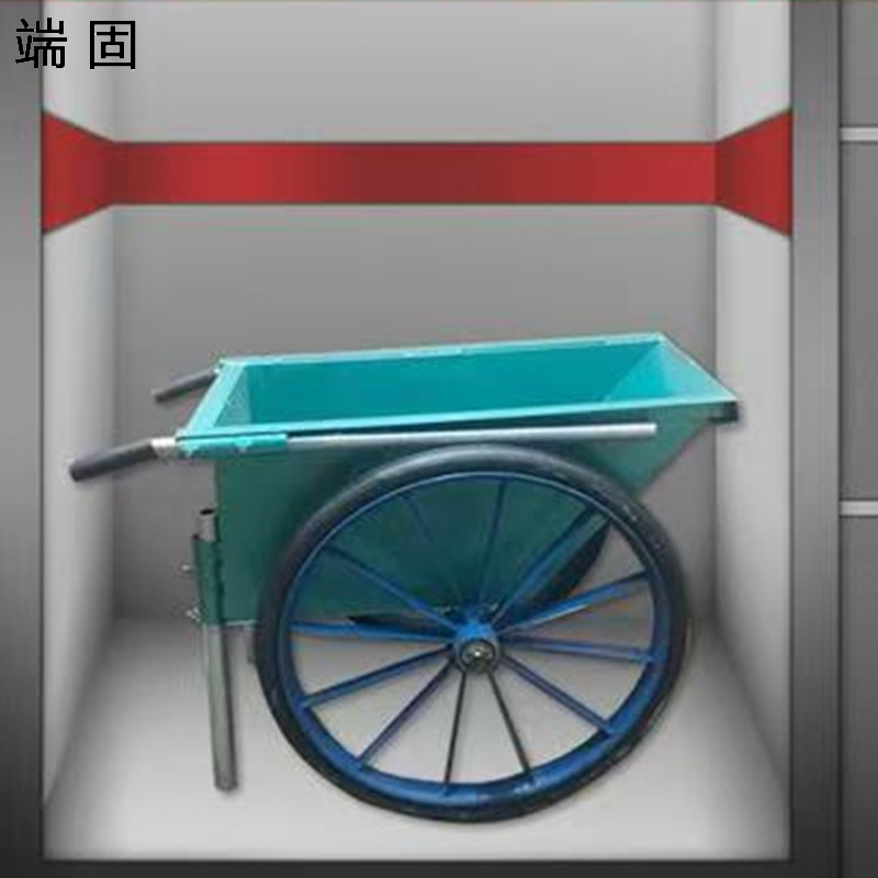 端固 翻斗车灰斗车手推车钢板厚2.0+实心轮 中号M-2.0/个高清大图