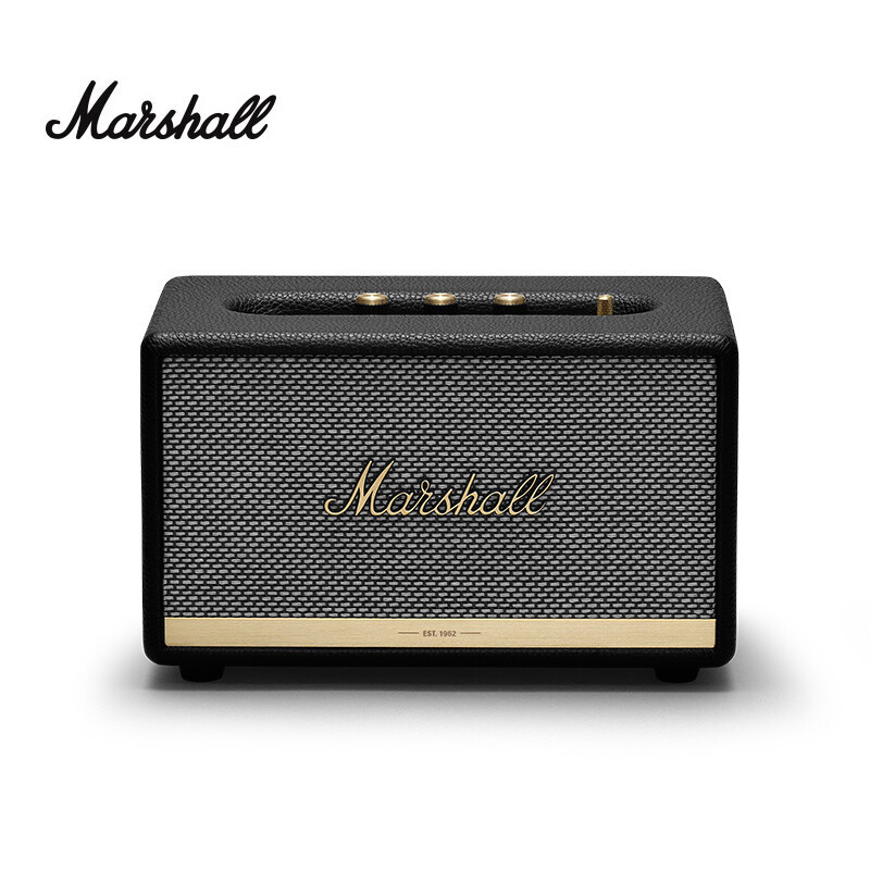 马歇尔(Marshall)ACTON II BLUETOOTH音箱2代无线蓝牙家用重低音音响 黑色 国行正品