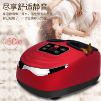 朗康 LK-8809 足疗机 按摩足底足部足疗仪 多功能脚部温热辅助 气囊全包裹 腿部按摩器美腿机 玫红色