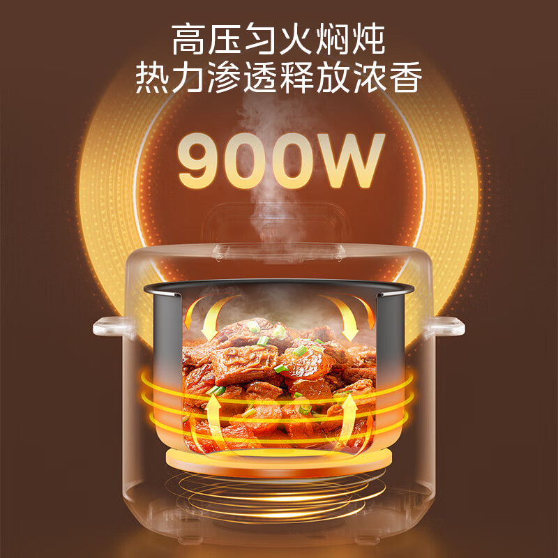 美的(Midea)家用多功能自动预约电压力锅 5L MY-E4809高清大图