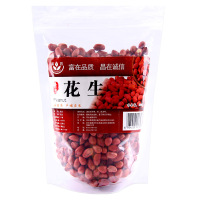 富昌花生500g 红皮花生米 花生粒 凉拌菜杂粮粥料伴侣