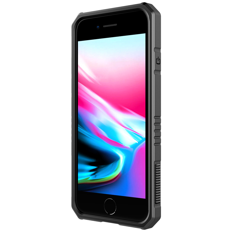 HIGE/iPhone8手机壳 苹果8 Plus保护套悍将系列铠甲手机壳/保护套 适用于苹果8 黑色-4.7英寸