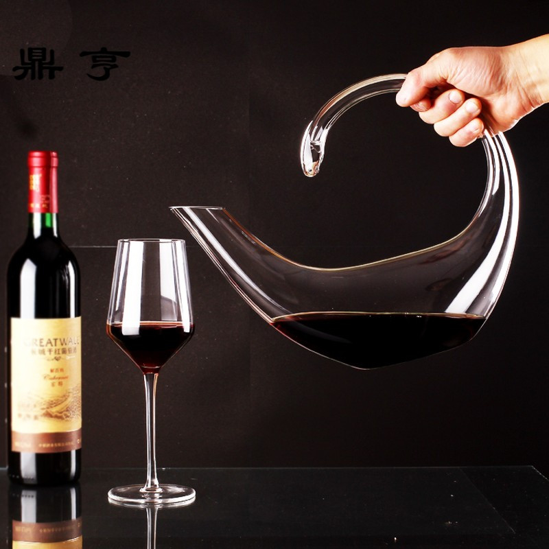 鼎亨无铅水晶玻璃创意红酒醒酒器葡萄酒醒酒酒具快速醒酒包邮