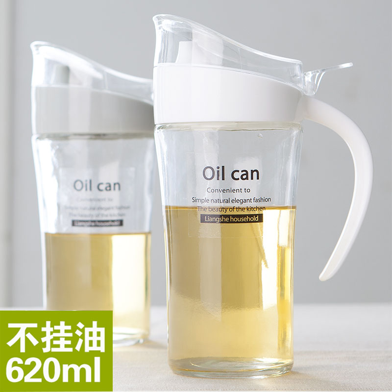 玻璃油壶大号香油酱油瓶醋瓶油瓶套装厨房装油瓶自动开合醋壶防漏高清大图