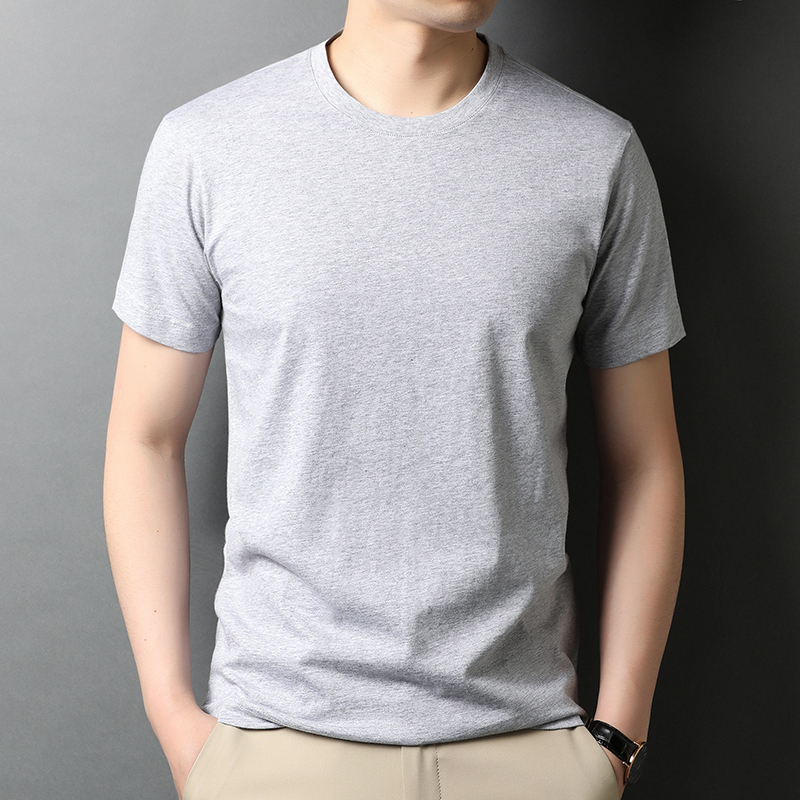 恒源祥男士短袖t恤修身体桖半袖纯白纯棉紧身衣服打底衫潮牌潮流