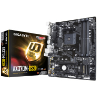 技嘉(GIGABYTE) AX370M-DS3H 游戏主板 (AMD X370/Socket AM4 64GB)