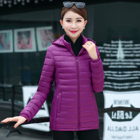 迪鲁奥（DILUAO)【特价】捡漏波司登旗下冬季胖妈妈装轻薄羽绒服女短款加肥加大码中老年人 4XL【140-160斤】 紫罗兰