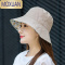MOXUAN遮阳帽子女夏天碎花盆帽渔夫帽春秋季出游防晒太阳帽时尚百搭遮脸
