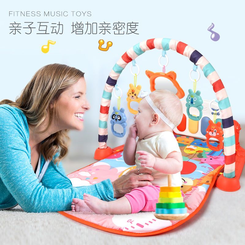 婴儿能健身架脚踏琴智力开发早教益智玩具|早教款[测量身]707内容遥控电池 男孩+BB公仔送拨浪鼓