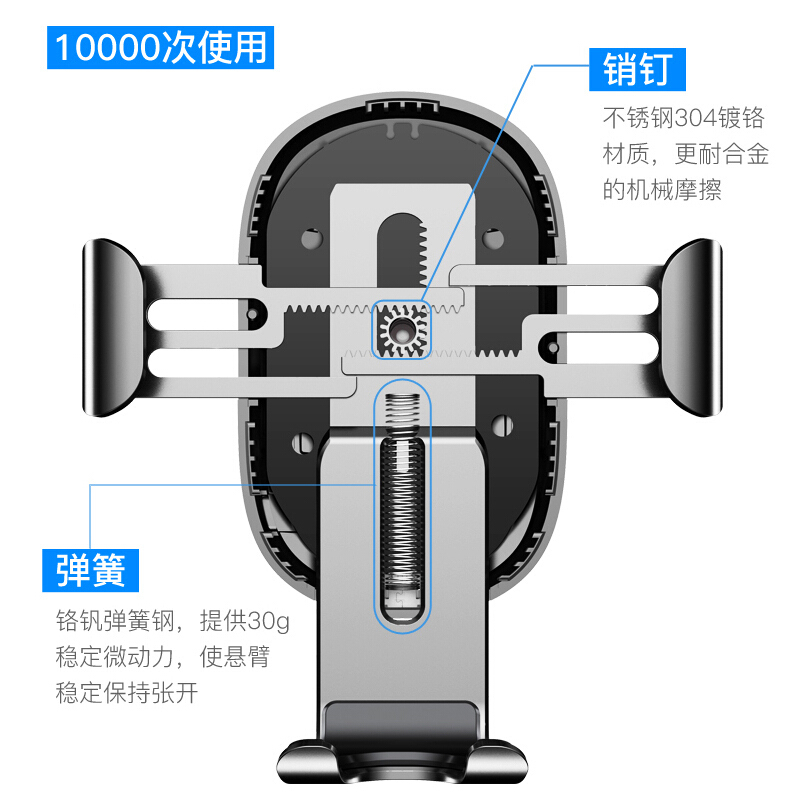车载无线充电器iphonex苹果xs汽车x手机支架8plus苹果xsMax型车充xs安卓通用