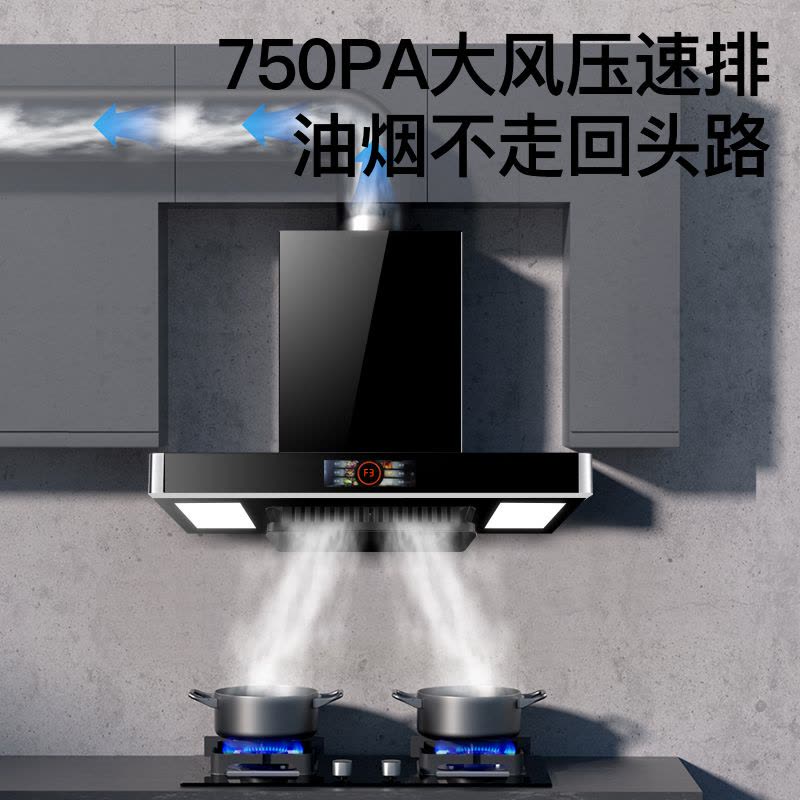 [保5年]欢呼好太太 升降款抽油烟机欧式 顶吸式T型40立方脱排直吸自动清洗家用厨房吸油机排烟罩自行安装T168图片