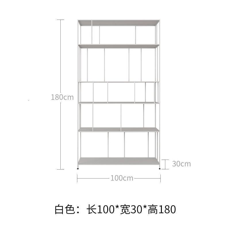 北欧铁艺窄缝书架落地夹缝小书柜省空间窄柜子长条靠墙客厅储物柜_531 白色（100*30*180）0.6米以下宽