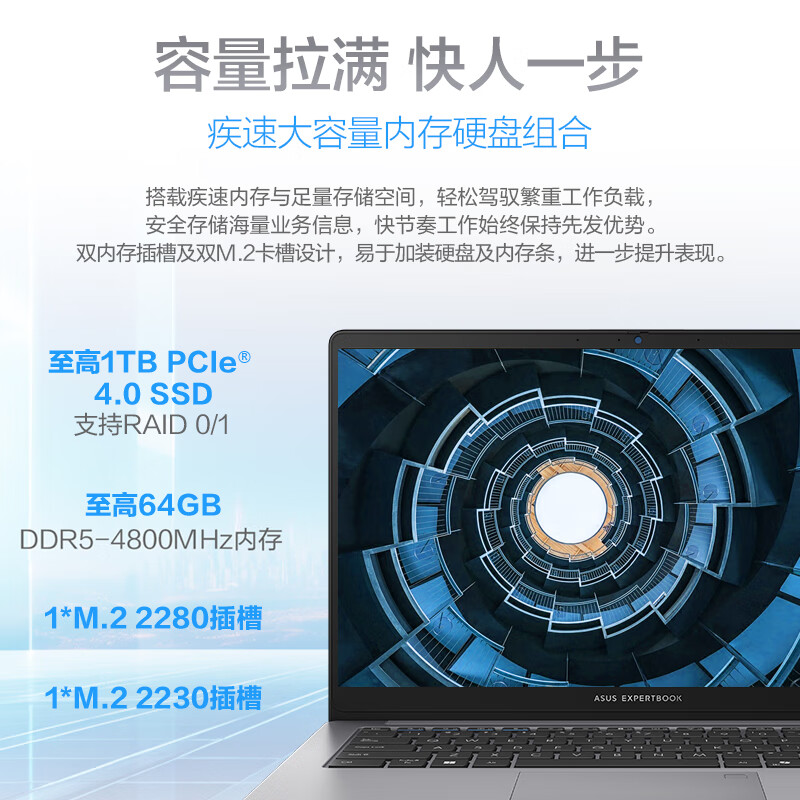 华硕破晓6 锐龙版15.6英寸轻薄商务商用办公指纹识别笔记本电脑R5-7535HS 16G 512G SSD固态)高清大图