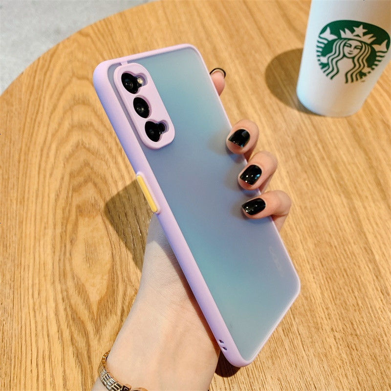 vmonnopporeno4手机壳全包镜头reno4se简约纯色夏天肌肤reno4pro硅胶