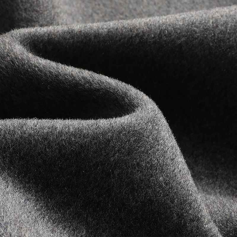 啄木鸟毛呢外套男2025冬季新款中山装羊毛大衣中老年爸爸呢子夹新高清大图