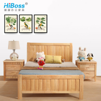 HiBoss床接待床办公桌床实木床