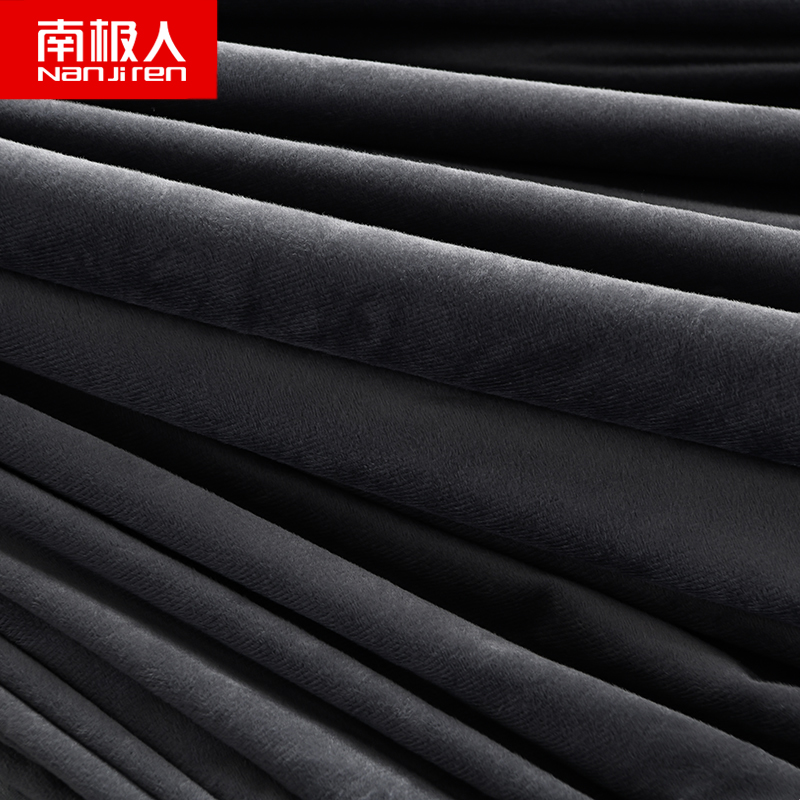 南极人(NanJiren)家纺 牛奶绒四件套加厚水晶绒冬季珊瑚绒床单双面加绒被套法兰绒面床上三件套高清大图