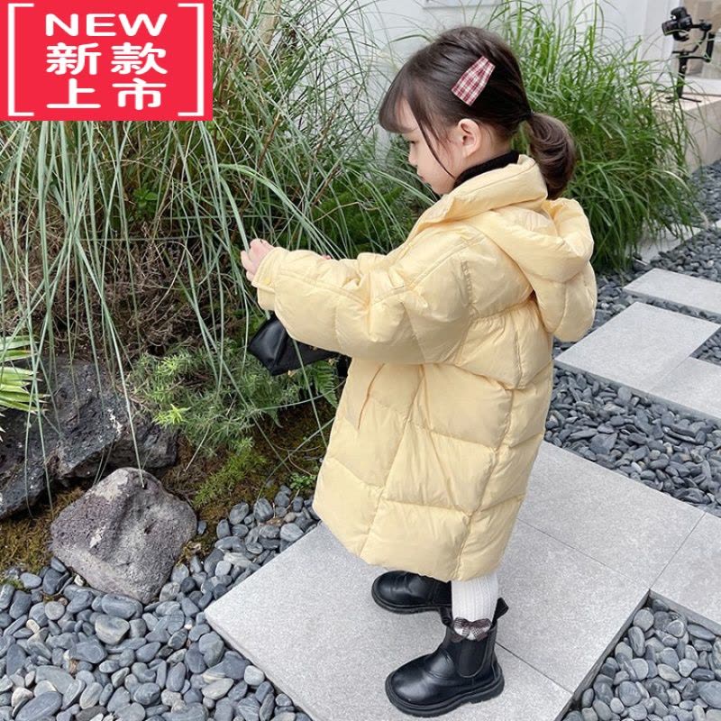 可莉允女童羽绒服2022新款两岁女宝宝冬装中长款棉袄婴儿童加厚羽绒棉衣棉服图片