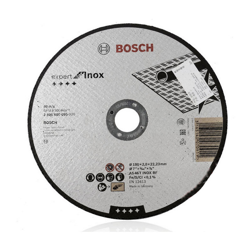 博世(Bosch) 不锈钢切割片180x2x22.23mm 货期5-10天