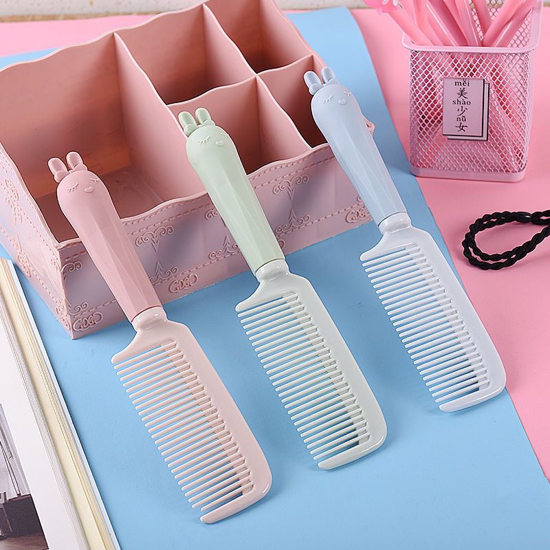 1支装[随机] 梳子可爱学生韩版卡通少女防静电塑料梳子女宿舍用品
