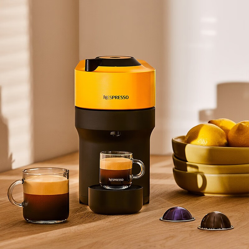 Nespresso奈斯派索胶囊式咖啡机小型家用全自动商用离心力萃取宛如手冲大容量水箱意式进口多杯量选择 POP元气黄高清大图