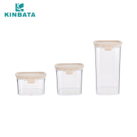 日本KINBATA密封罐三件套红色