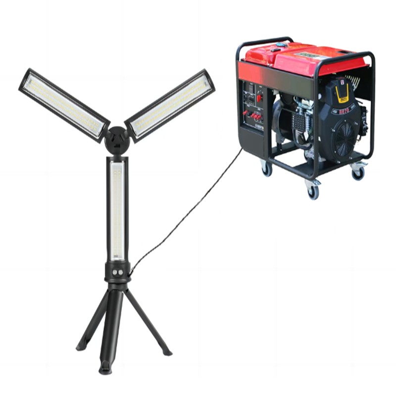 晫安联 ZM7010 10×10W IP65 220V 续航时间≥13h LED 冷白 多功能升降式照明装置 1台 黑色