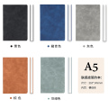 笔记本子加厚带扣皮质记事本商务人士简约大学生a5会议记录本文艺精致复古日记本办公用超厚工作厚本子皮面 A5-240页-五色各一本