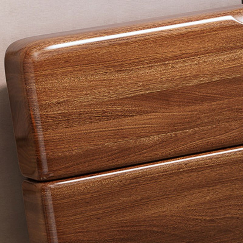 中豫鑫泽 ZYXZ4022724实木床1.8米单人床胡桃木含两个床头柜高清大图