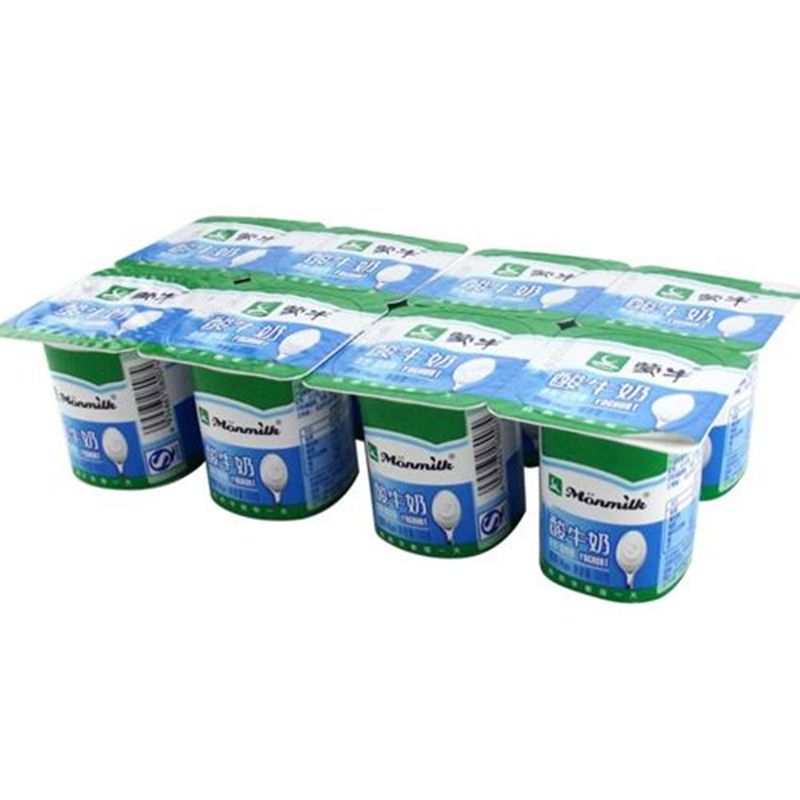 蒙牛侧贴杯益生菌酸牛奶原味100g*8