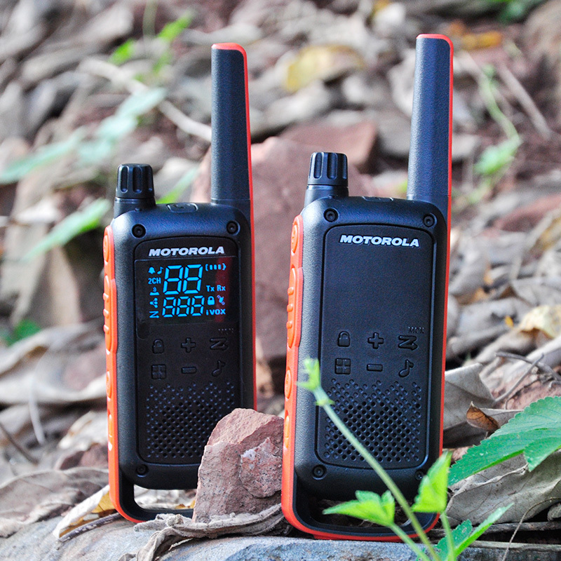 摩托罗拉(MOTOROLA)T82公众对讲机对讲机支持USB充电 黑色[两只装]