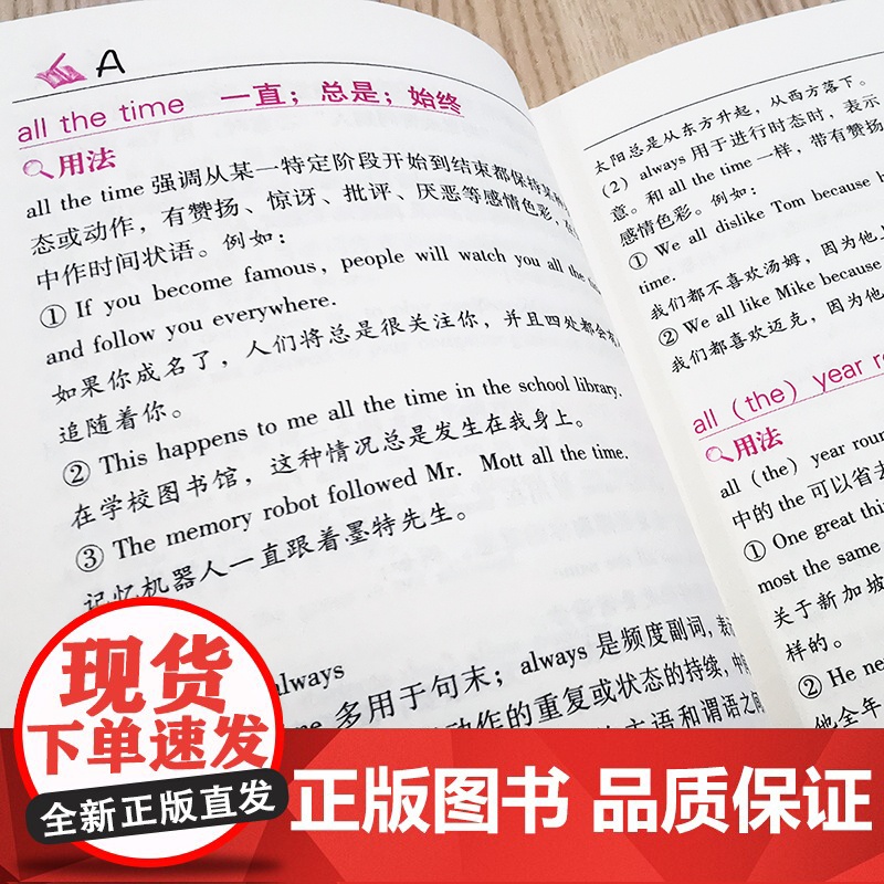 初中英语应考短语词典(双色版)高清大图