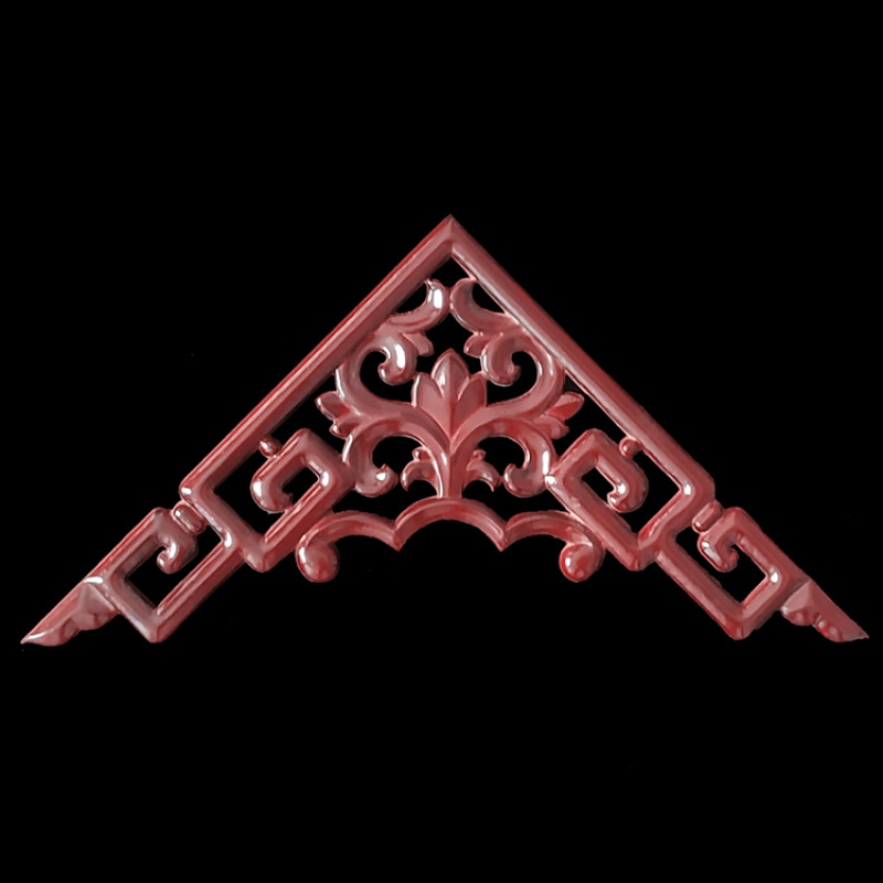 木花欧式角花闪电客中式仿古装修实木线条吊顶角镂空贴花格梁托