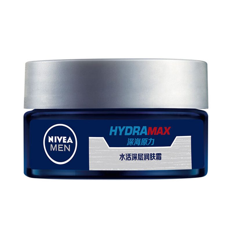 妮维雅（NIVEA）男士水活深层润肤霜 50g（新老包装 随机发放） 滋润营养 保湿补水 日霜