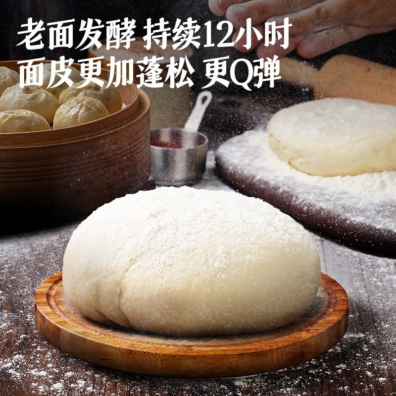 大希地 嵊州珍馐集老面鲜肉小笼包125g*4袋约20个 手工包子 速食早餐