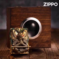 zippo打火机正品斗战胜佛重甲机夜光珐琅创意个性防风送男士男友礼品生日礼物高档送...