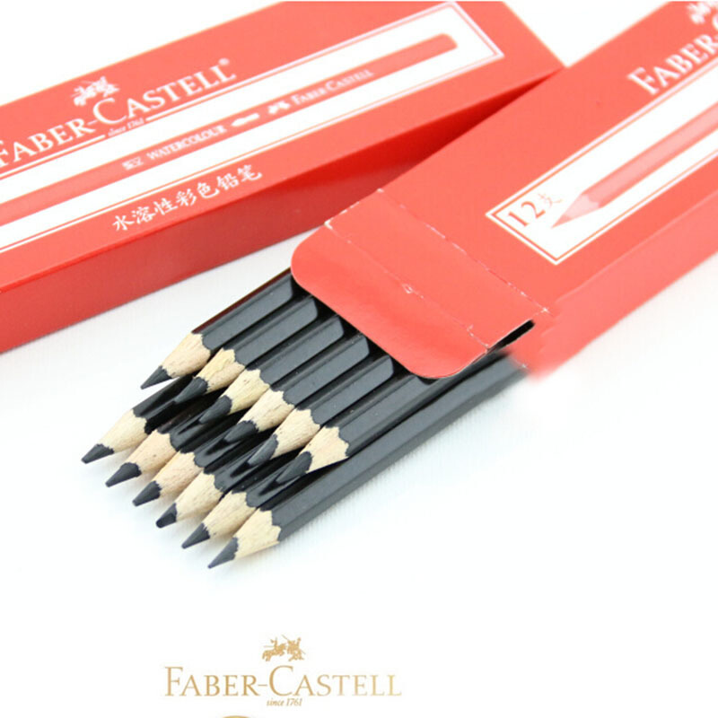 纽茵曼 水溶性彩铅 白色401(12支装)(Faber-castell)盒