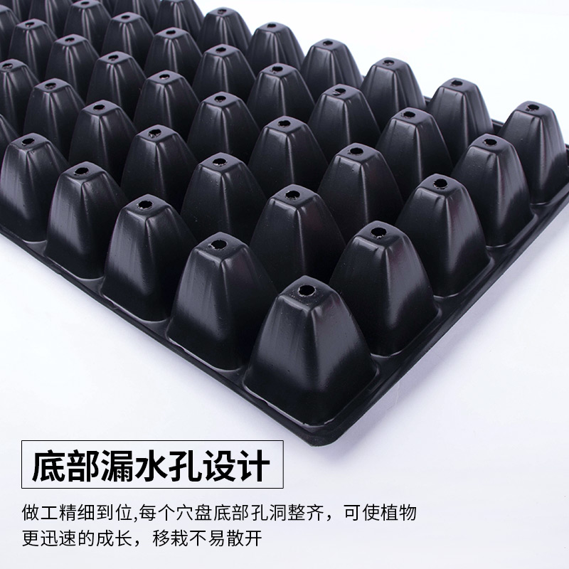 [补贴10%]穴盘育苗盘林木加深育苗盘苗木多肉蔬菜塑料秧盘育苗盆托盘培育盆高清大图
