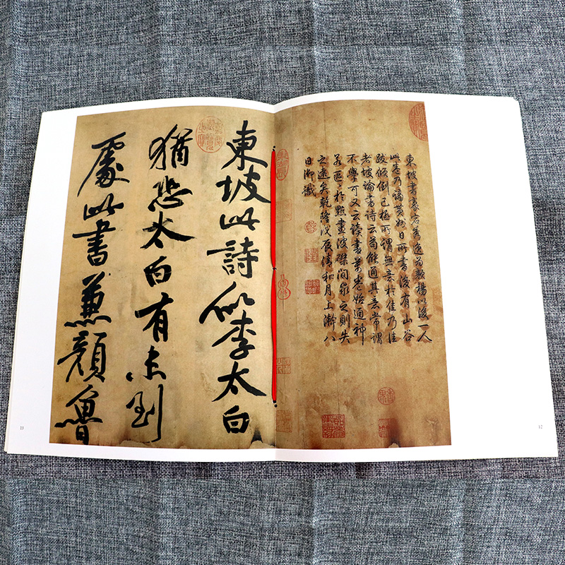 [正版] 苏轼黄州寒食诗帖 16开寒食帖 行书毛笔字帖 天下墨宝 释文旁注成人学生新手入门基础临摹练字帖 名师名家 吉高清大图