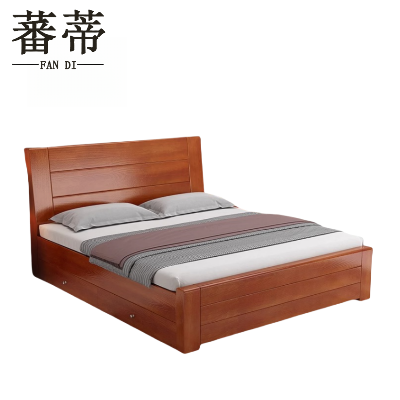 蕃蒂双人床1.8米组高清大图