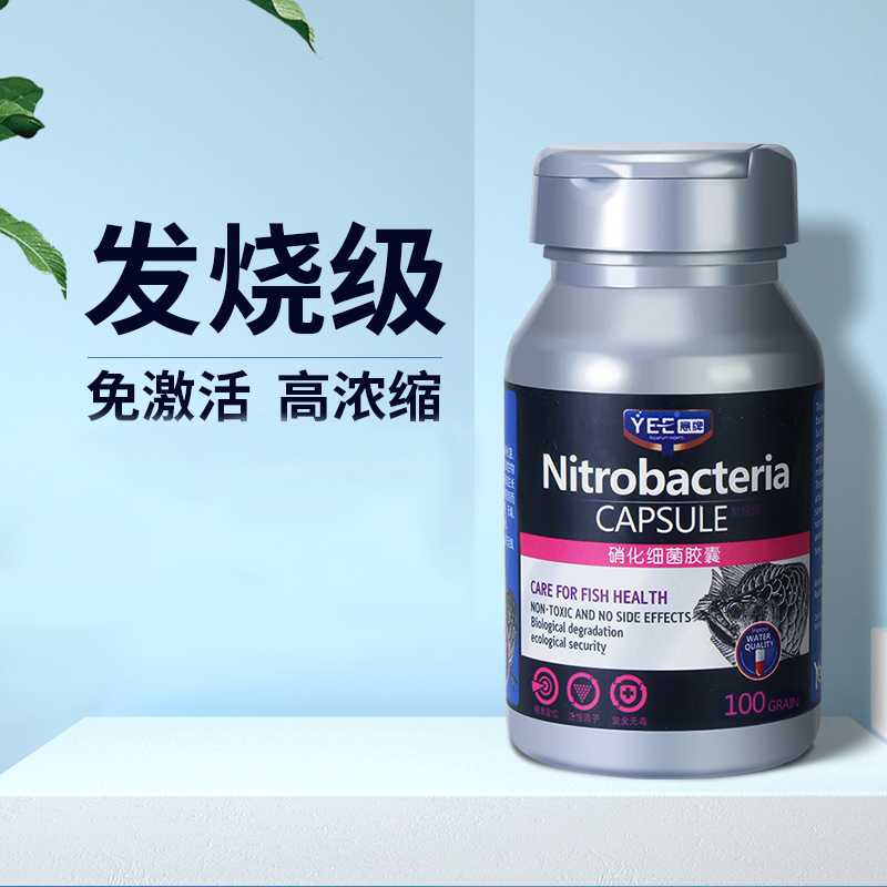 YEE 生物硝化细菌胶囊 搭配菌粮 鱼缸用水族养鱼用品消化细菌 水族世界