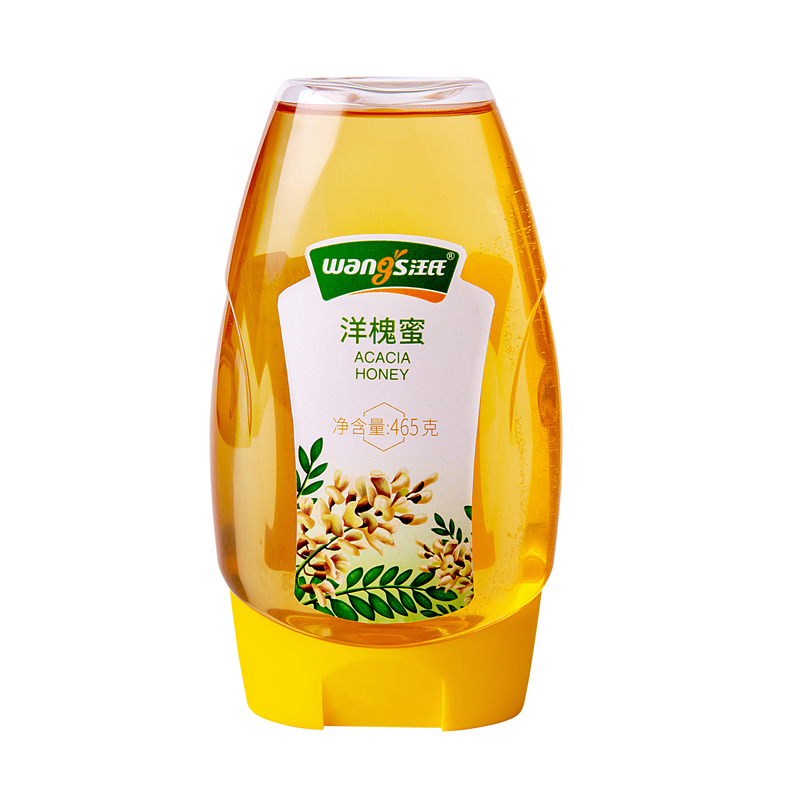 汪氏蜂蜜洋槐蜜 槐花蜜 465g*3瓶 秦岭直采蜂蜜高清大图