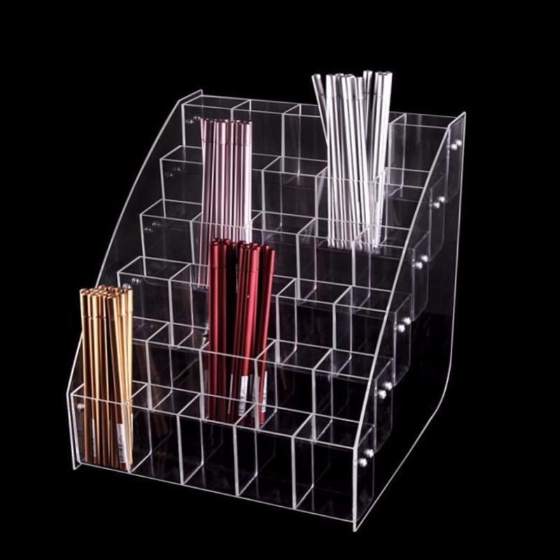 笔架文具店中性笔展示架铅笔眉笔圆珠亚克力笔收纳盒笔筒笔芯架 拆装