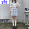 Ideamini小个子显高jk制服及膝白色小腿袜女中筒袜子长压力瘦腿夏季薄款袜子