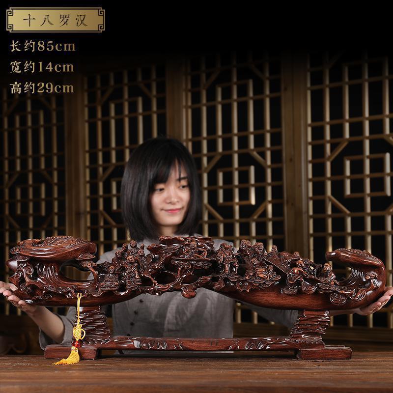美帮汇十八罗汉摆件佛像家用供奉神像降龙罗汉伏虎尊者如意摆设高清大图
